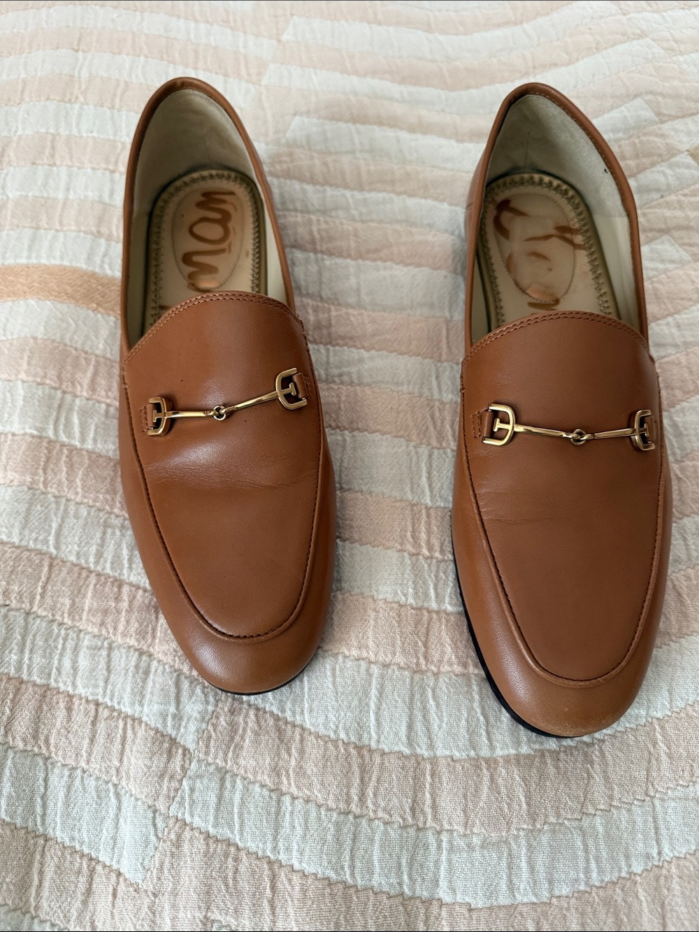 Sam Edelman Bit-Detail Loafers in Cognac